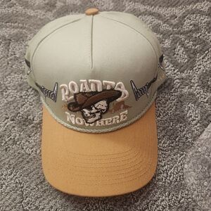 Field Grade ROAD TO NOWHERE BARBED WIRE SAGE WHEAT TWILL TRUCKER